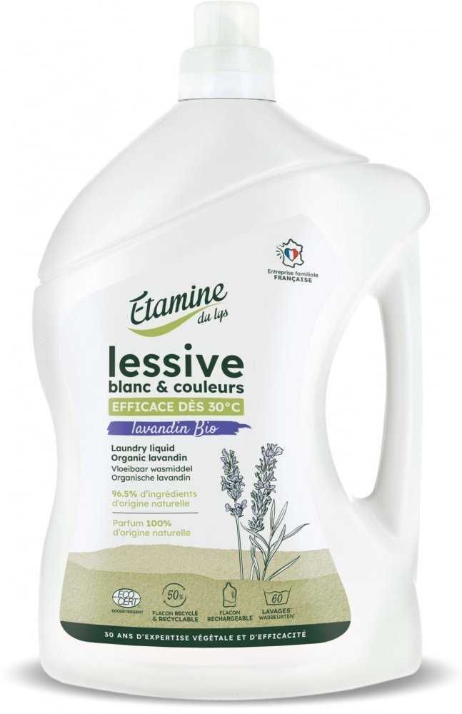 Etamine du Lys Detergent Bio rufe albe si colorate Etamine parfum lavanda 99 spalari 3 litri