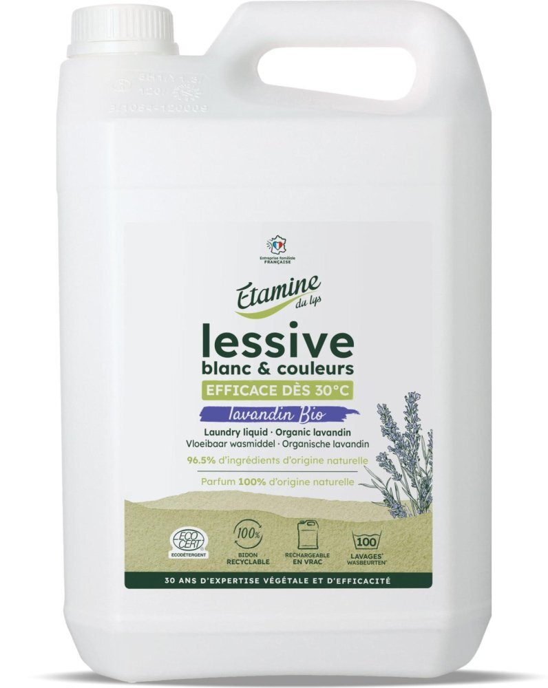 Etamine du Lys Detergent Bio rufe albe si colorate parfum lavanda 165 spalari