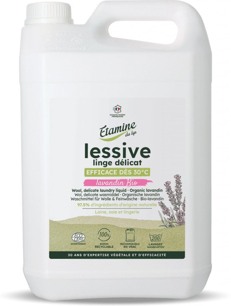 Etamine du Lys Detergent Bio rufe delicate si lana Etamine parfum lavanda 165 spalari 5 litri