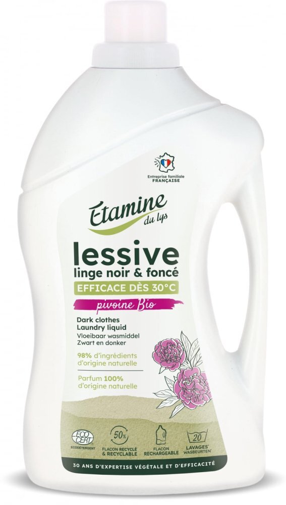 Etamine du Lys Detergent Bio rufe negre Etamine parfum bujor 33 spalari 1 litru