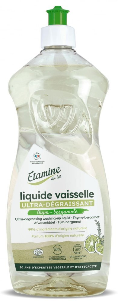 Etamine du Lys Detergent Bio ultra degresant pentru vase Etamine parfum cimbru si bergamota 1 litru