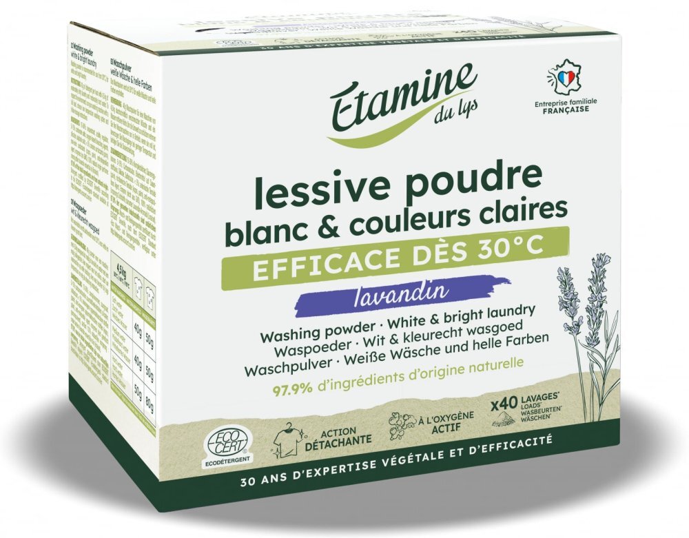Etamine du Lys Detergent pudra Bio rufe albe si culori deschise Etamine parfum lavanda 2 kg