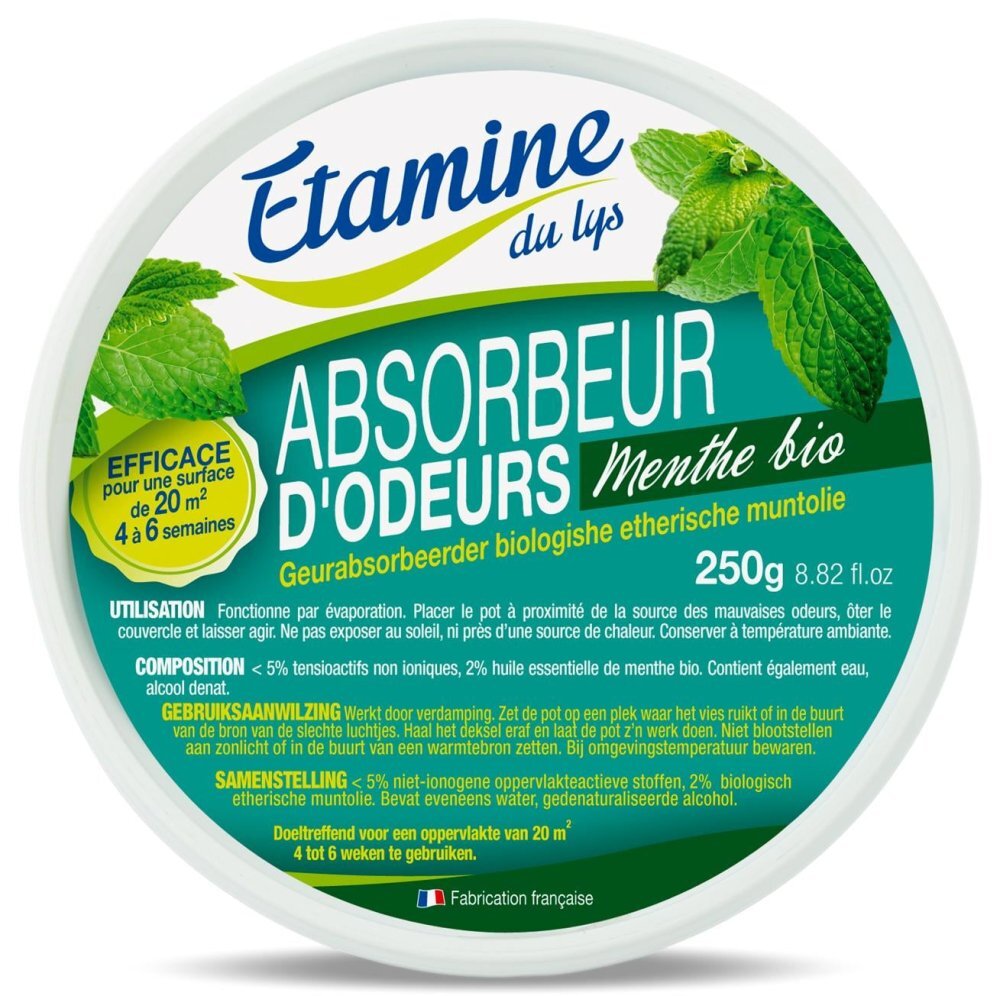 Etamine du Lys Odorizant pentru neutralizare mirosuri neplacute din spatii inchise Etamine parfum menta 250g