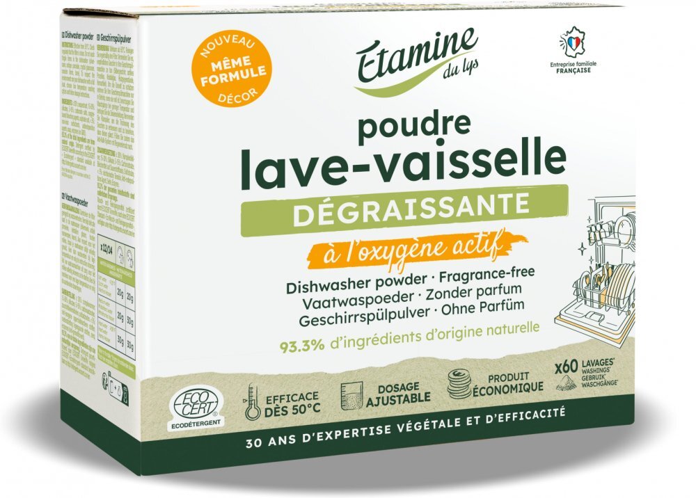 Etamine du Lys Pudra Bio pentru masina de spalat vase Etamine fara parfum