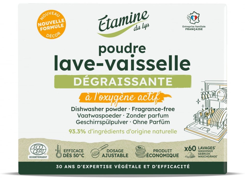 Etamine du Lys Pudra Bio pentru masina de spalat vase Etamine fara parfum