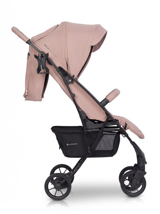 Euro-Cart Carucior pentru copii Volt Pro omologat pana la 22 kg Langust Black Edition ultracompact pliabil cu o singura mana spatar reglabil in 3 pozitii roti cu suspensie