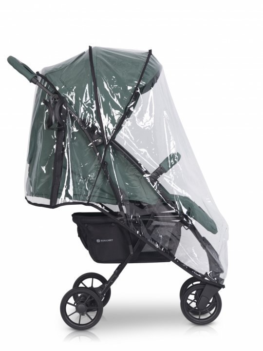 Euro-Cart Carucior pentru copii Volt Pro omologat pana la 22 kg Mineral Black Edition ultracompact pliabil cu o singura mana spatar reglabil in 3 pozitii roti cu suspensie
