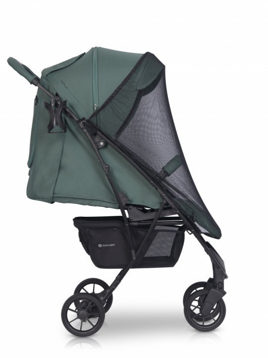 Euro-Cart Carucior pentru copii Volt Pro omologat pana la 22 kg Mineral Black Edition ultracompact pliabil cu o singura mana spatar reglabil in 3 pozitii roti cu suspensie
