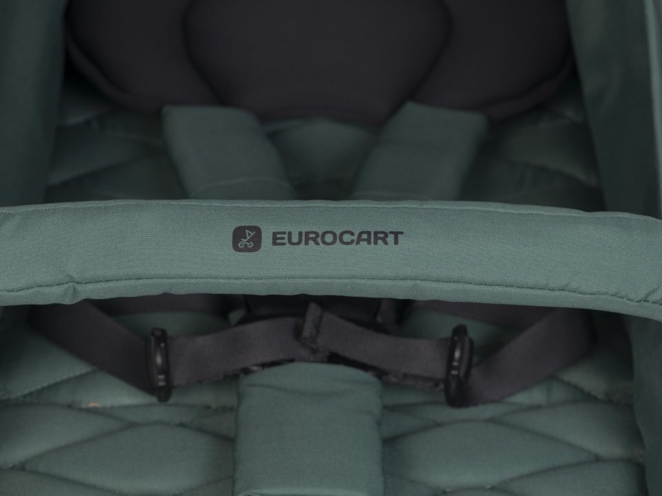 Euro-Cart Carucior pentru copii Volt Pro omologat pana la 22 kg Mineral Black Edition ultracompact pliabil cu o singura mana spatar reglabil in 3 pozitii roti cu suspensie