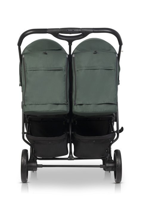 Euro-Cart Carucior pentru gemeni 2 in 1 Euro Cart Doblo Jungle cu Landouri pliabil cu suspensii spatar reglabil copertina reglabila si accesorii incluse greutate maxim admisa 22 kg