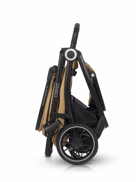 Euro-Cart Carucior pentru nou-nascut Corso cu cadru din aluminiu Camel