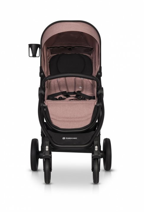 Euro-Cart Carucior pentru nou-nascut Corso cu cadru din aluminiu Rose