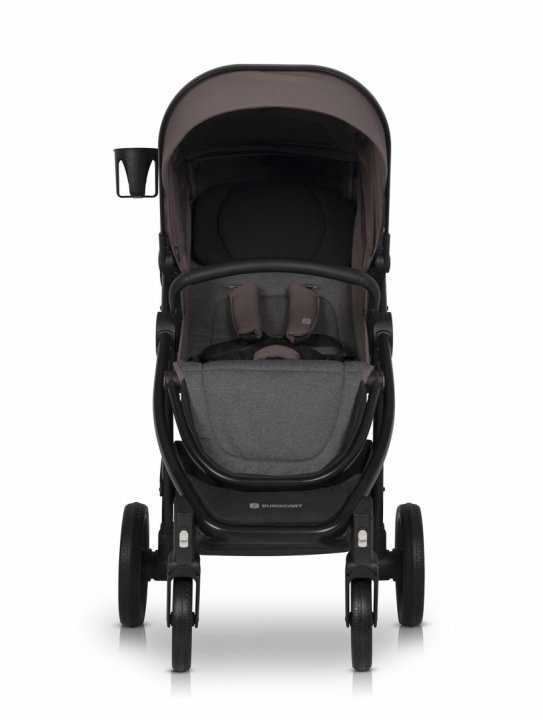 Euro-Cart Carucior pentru nou-nascut Corso cu cadru din aluminiu Taupe