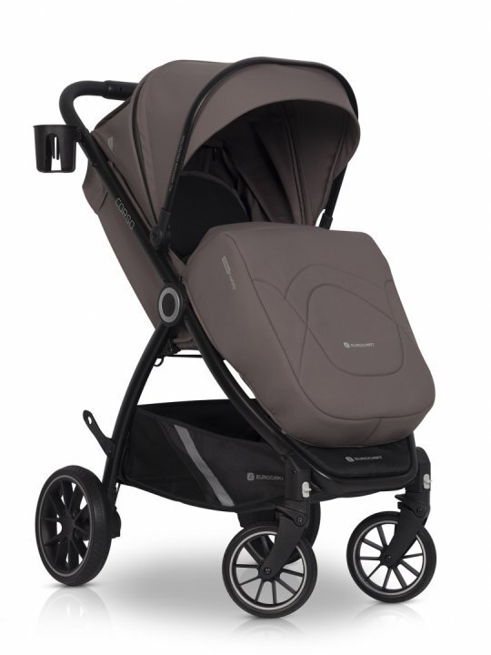 Euro-Cart Carucior pentru nou-nascut Corso cu cadru din aluminiu Taupe