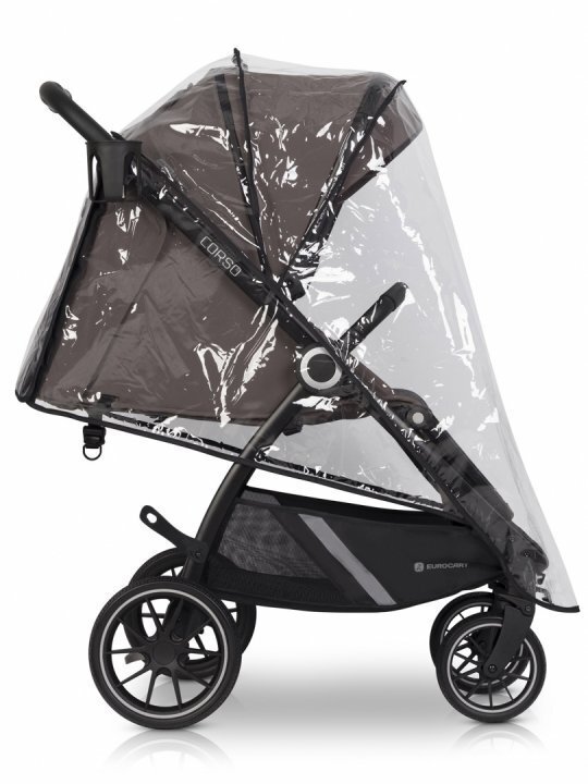 Euro-Cart Carucior pentru nou-nascut Corso cu cadru din aluminiu Taupe