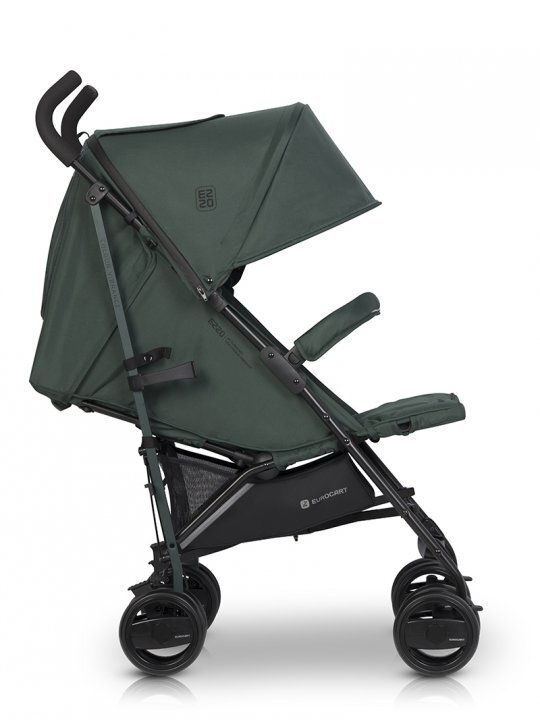 Euro-Cart Carucior sport Euro Cart Ezzo cu pliere tip umbrela pozitie de somn si parasolar XXL Jungle spatar reglabil in 3 pozitii dotat cu husa de picioare roti cu suspensii
