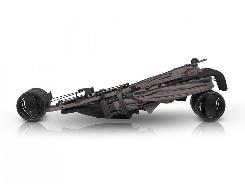 Euro-Cart Carucior sport Ezzo cu pliere tip umbrela si parasolar XXL Taupe