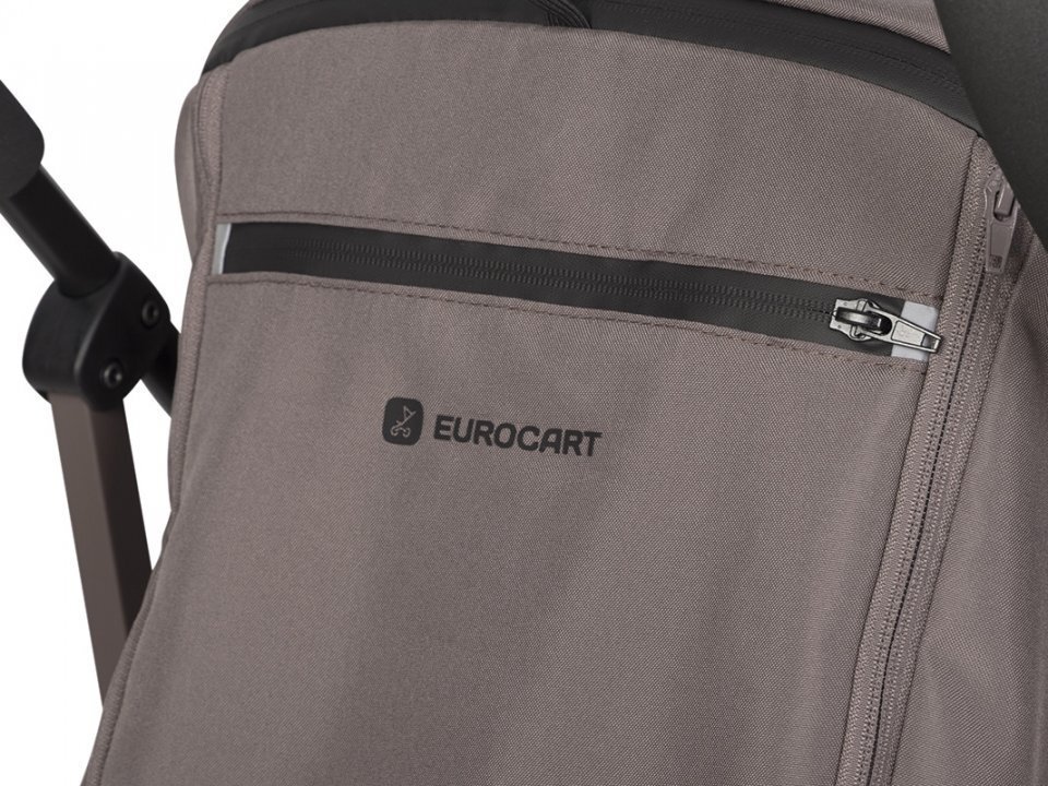 Euro-Cart Carucior sport Ezzo cu pliere tip umbrela si parasolar XXL Taupe