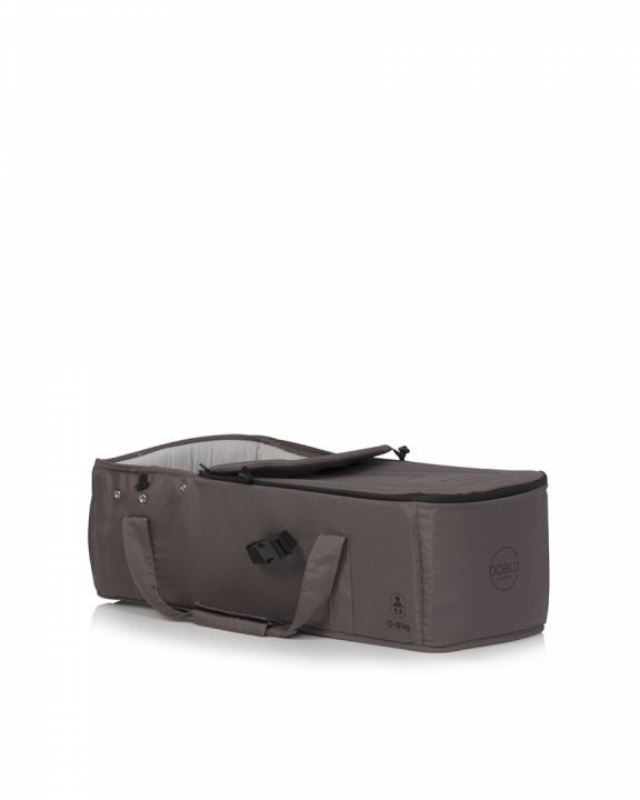 Euro-Cart Cosulet port bebe tip landou Euro Cart Doblo CarryMe cu intaritura cu manere pentru transport husa de picioruse si capotina dimensiune 72 x 30 x 21 cm Taupe