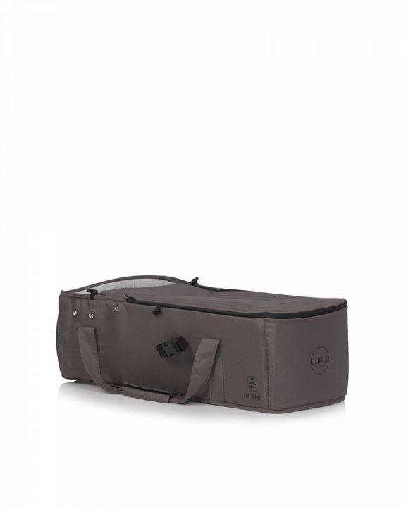 Euro-Cart Cosulet port bebe tip landou Euro Cart Doblo CarryMe cu intaritura cu manere pentru transport husa de picioruse si capotina dimensiune 72 x 30 x 21 cm Taupe
