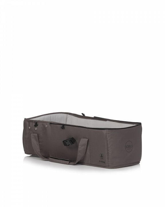 Euro-Cart Cosulet port bebe tip landou Euro Cart Doblo CarryMe cu intaritura cu manere pentru transport husa de picioruse si capotina dimensiune 72 x 30 x 21 cm Taupe