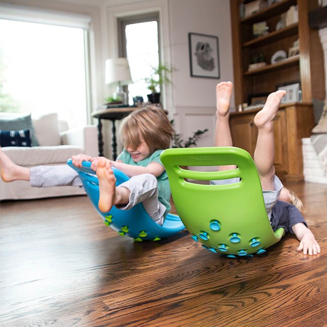 Fat Brain Toys Jucarie de echilibru si distractie Teeter Popper verde