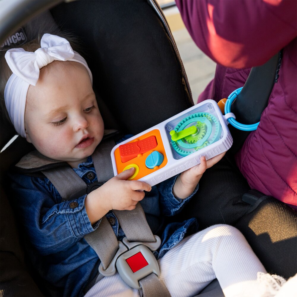 Fat Brain Toys Tabla de activitati senzoriale portabila Play Tab on the Go