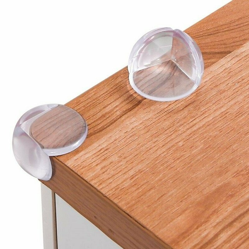 Feedo Set protectii pentru colturi ascutite 3.6 x 3.6 x 2.7 cm 4 bucati transparent