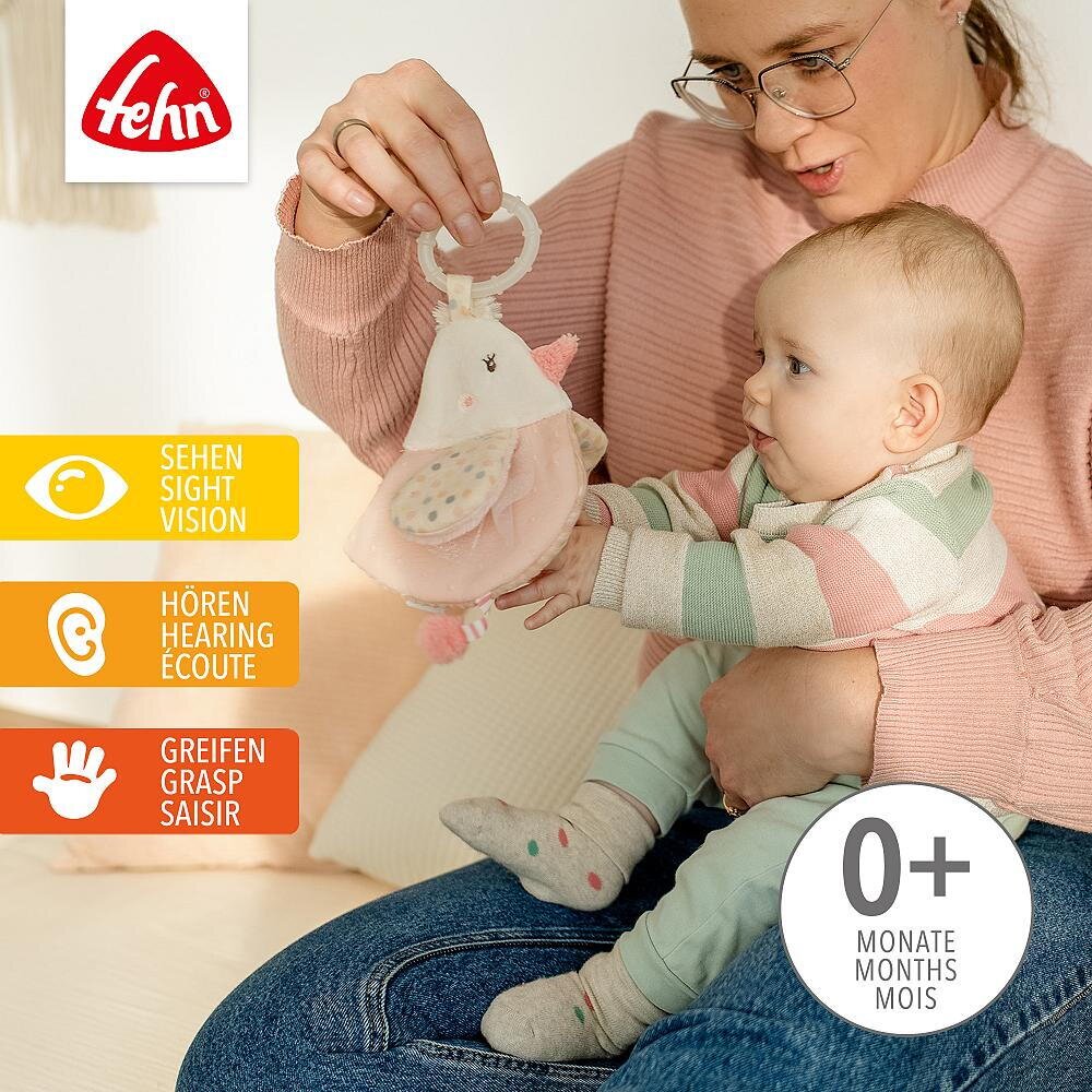 Fehn Carticica din plus pentru bebelusi Pasare pastel