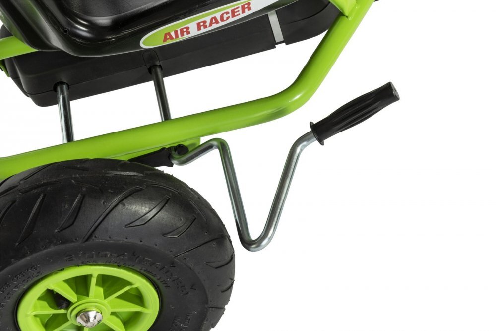 Ferbedo Kart AR8G Air Racer verde scaun ajustabil functie free-wheel roti pneumatice cu rulmenti frana de mana volan cu sunete 111 X 72 X h66 cm