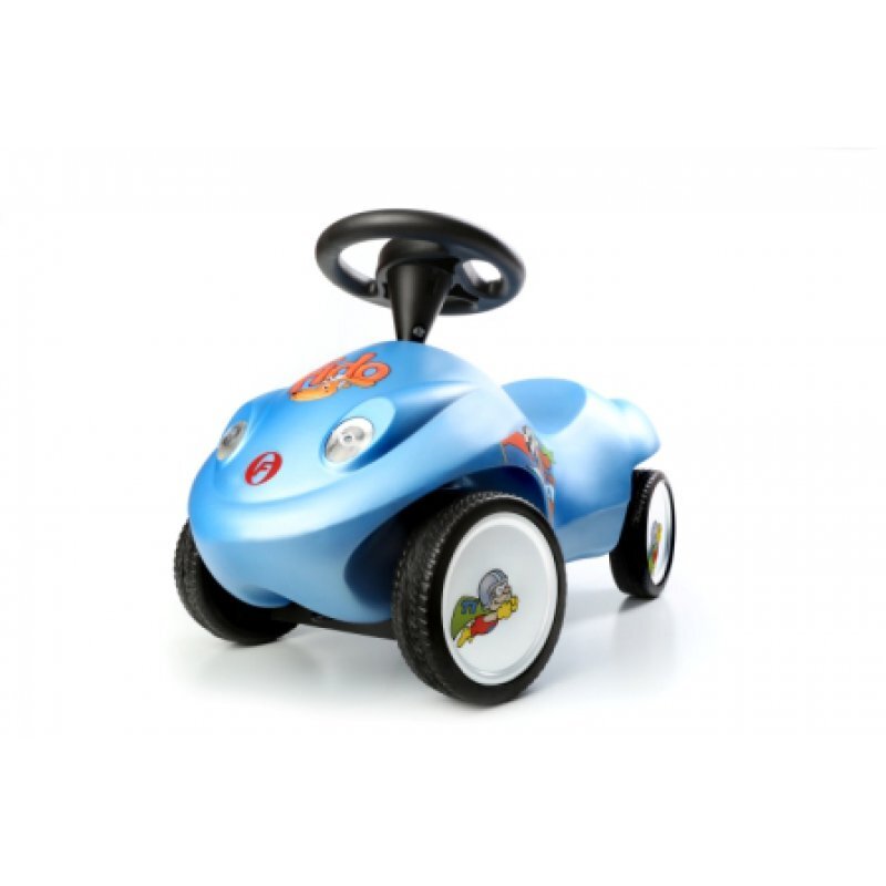 Ferbedo Masinuta copii fara pedale Fido Frizz Blue actionata cu picioarele pentru copii cu varsta 1-4 ani si cu inaltimea intre 70 - 110 cm