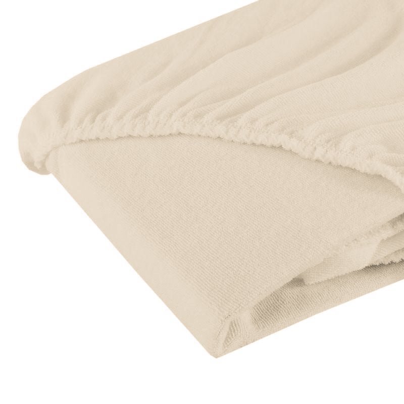 Fiki Miki Cearceaf cu elastic din frotir bej 120x60 cm