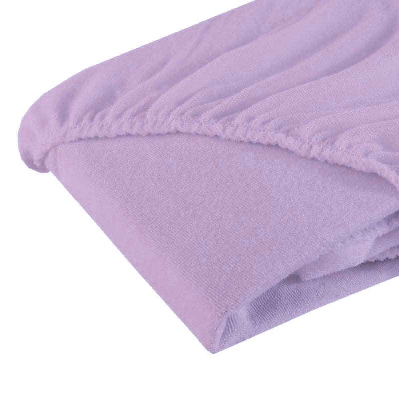 Fiki Miki Cearceaf cu elastic din frotir mov 12060 cm