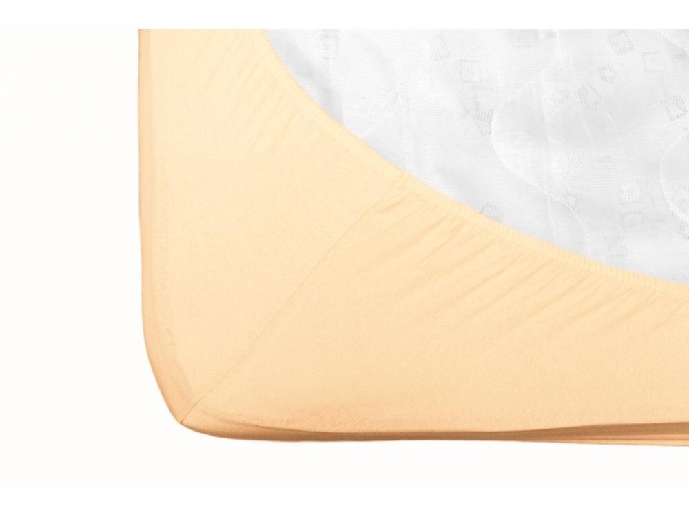 Fiki Miki Cearsaf cu elastic jerse din bumbac bej 120x60 cm