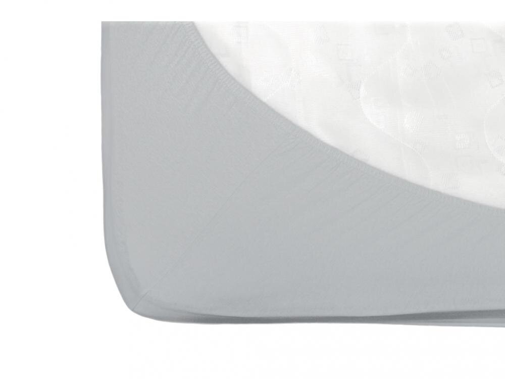 Fiki Miki Cearsaf cu elastic jerse din bumbac gri 120x60 cm