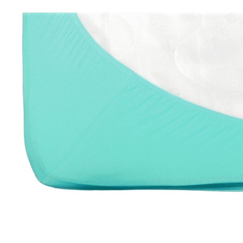 Fiki Miki Cearsaf cu elastic jerse din bumbac menta 120x60 cm