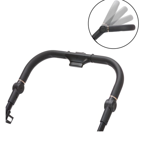 FILLIKID Carucior 2 in 1 pentru copii Fill Elix Black transformabil reversibil cu spatar reglabil si suspensii husa pentru picioare inclusa