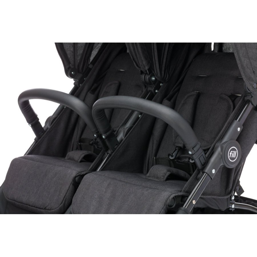FILLIKID Carucior pentru gemeni Duo complet black