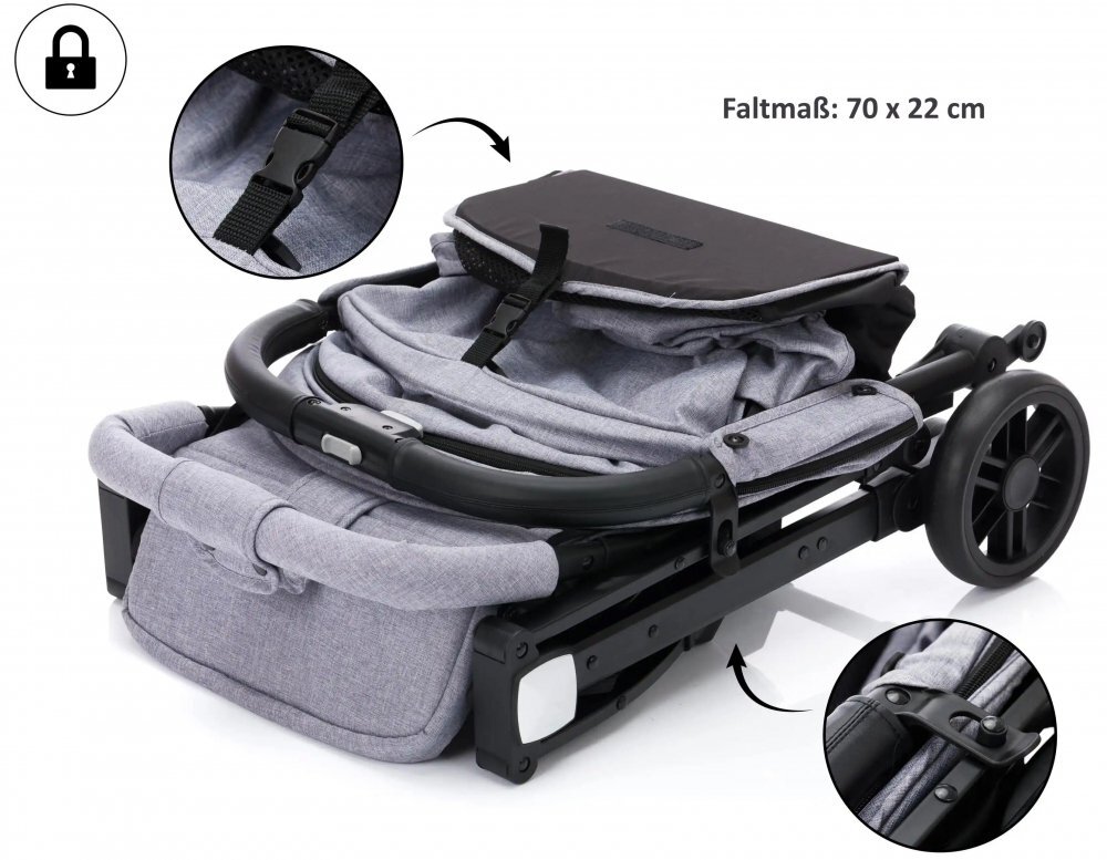 FILLIKID Carucior sport Elite Styler light grey melange