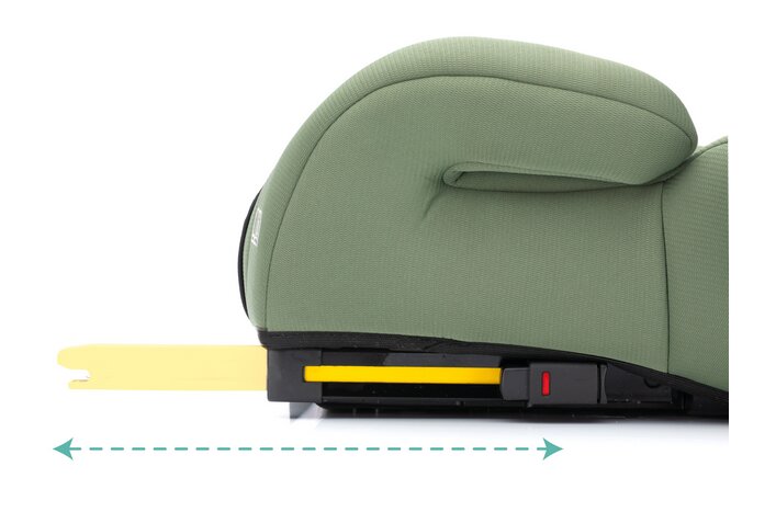 FILLIKID Inaltator auto cu isofix Luxe Flip green grupa 23 Fililikd cu suport integrat pentru sticle