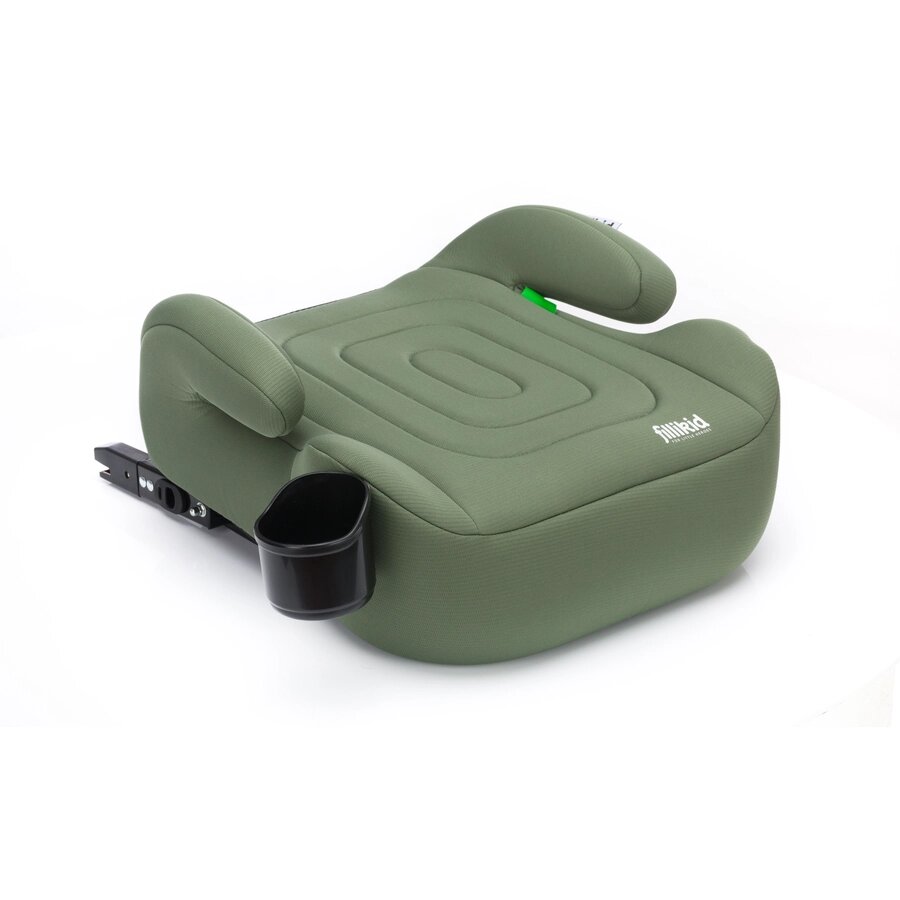 FILLIKID Inaltator auto cu isofix Luxe Flip green grupa 23 Fililikd cu suport integrat pentru sticle