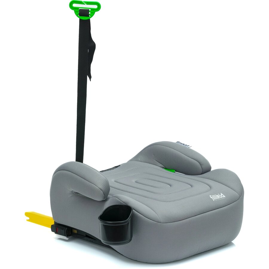 FILLIKID Inaltator auto cu isofix Luxe Flip grey grupa 23 Fililikd cu suport integrat pentru sticle