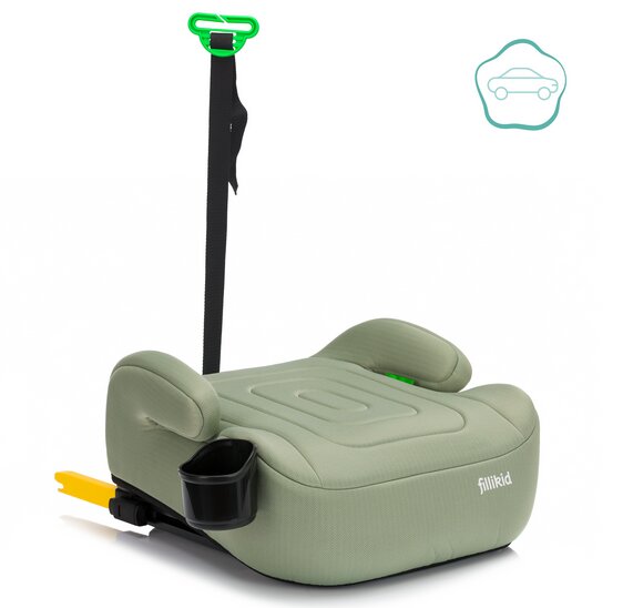 FILLIKID Inaltator auto cu isofix Luxe Flip mint grupa 23 Fililikd cu suport integrat pentru sticle