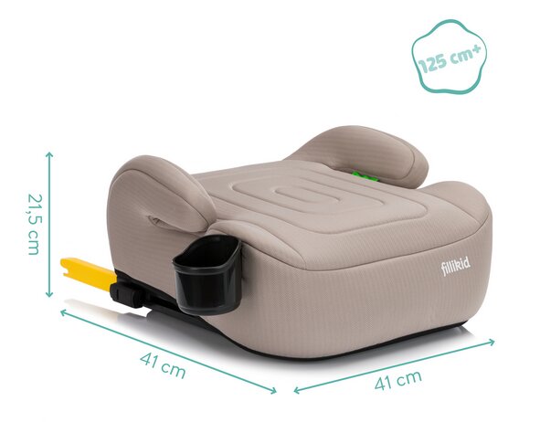 FILLIKID Inaltator auto cu isofix Luxe Flip nature grupa 23 Fililikd cu suport integrat pentru sticle