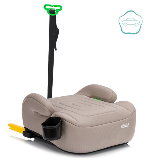 FILLIKID Inaltator auto cu isofix Luxe Flip nature grupa 23 Fililikd cu suport integrat pentru sticle