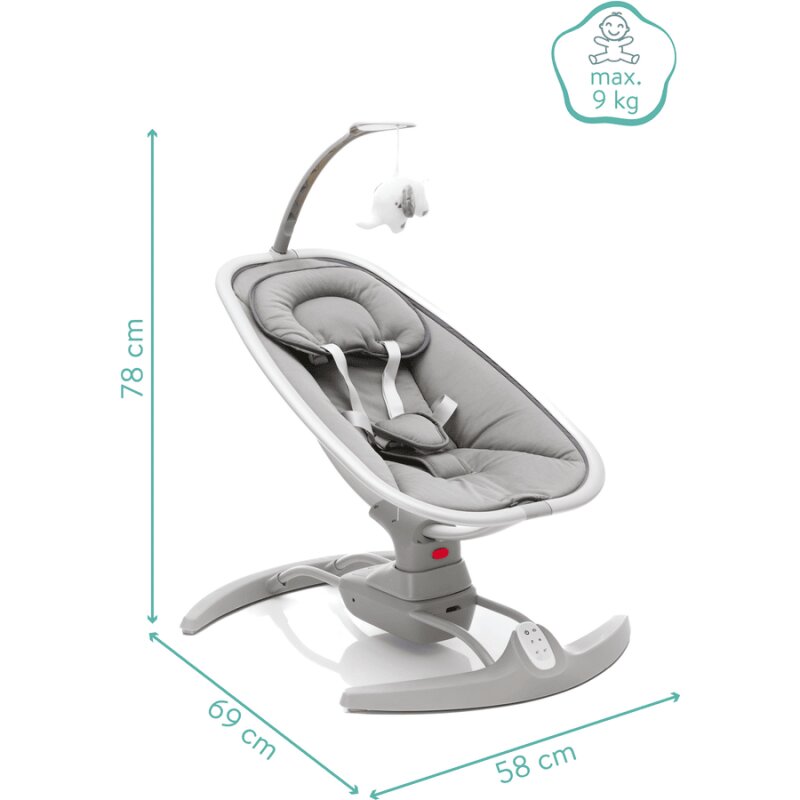 FILLIKID Leagan electric pentru bebelusi Mimi grey