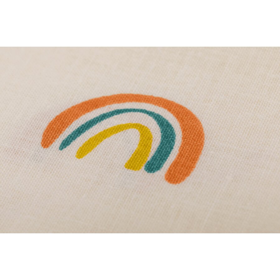 FILLIKID Lenjerie de pat 2 piese Rainbow bej