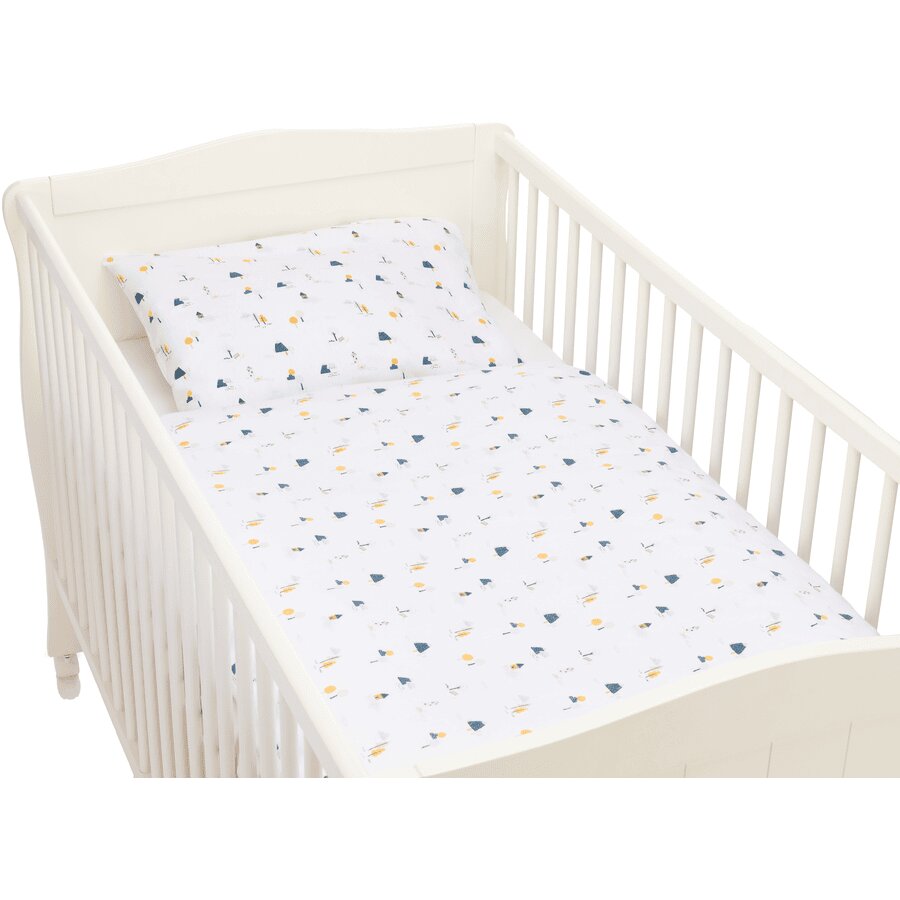 FILLIKID Lenjerie de pat 2 piese Village white