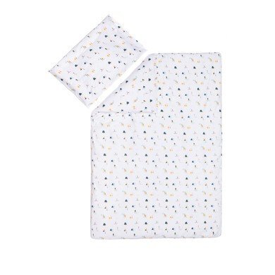 FILLIKID Lenjerie de pat din jerse 2 piese Casute