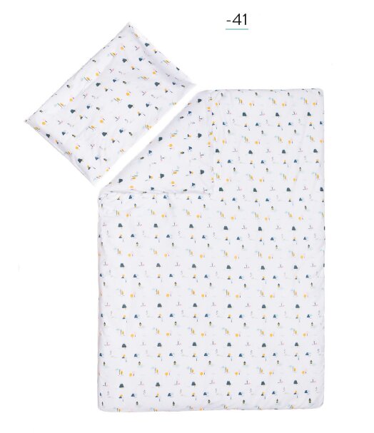 FILLIKID Lenjerie de pat din jerse 2 piese Casute
